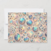 Exotic Posh RSVP Wedding Enclosure Cards Karte (Rückseite)