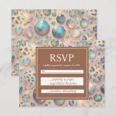 Exotic Posh RSVP Wedding Enclosure Cards Karte (Vorne/Hinten)