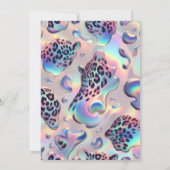 Exotic Posh Wedding Invitation Einladung (Rückseite)