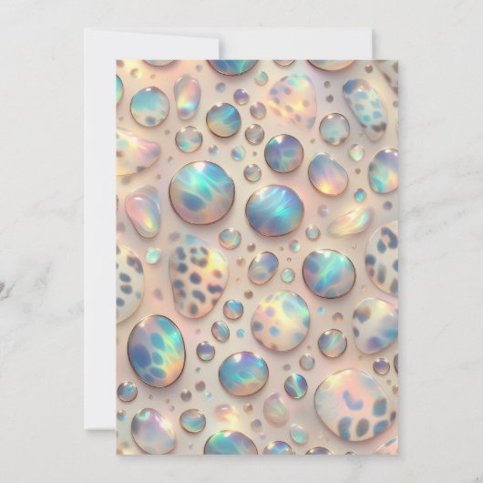 Exotic Posh Wedding Invitation Einladung (Rückseite)