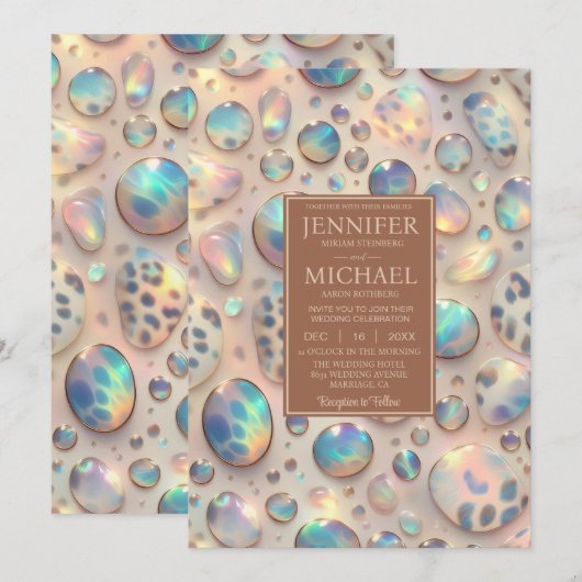 Exotic Posh Wedding Invitation Einladung (Vorne/Hinten)