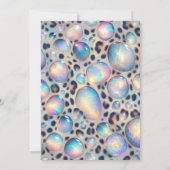 Exotic Posh Wedding Invitation Einladung (Rückseite)