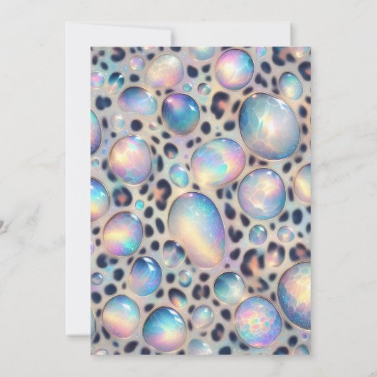 Exotic Posh Wedding Invitation Einladung (Rückseite)