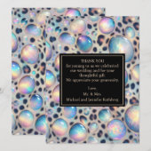 Exotic Posh Wedding Pre-Filled Thank You Cards Einladung (Vorne/Hinten)