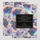 Exotic Posh Wedding Pre-Filled Thank You Cards Einladung (Vorne/Hinten)