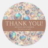 Exotic Posh Wedding Stickers (Vorderseite)