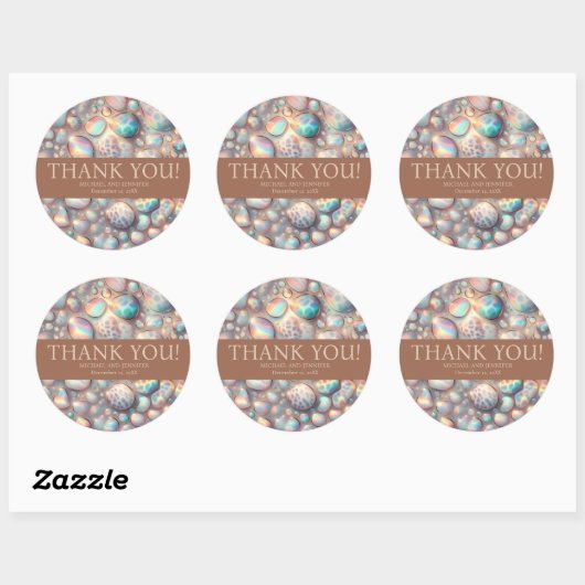 Exotic Posh Wedding Stickers (Blatt)