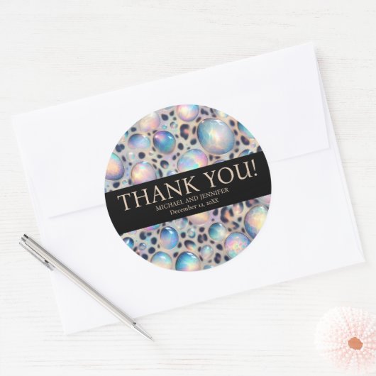 Exotic Posh Wedding Stickers (Umschlag)