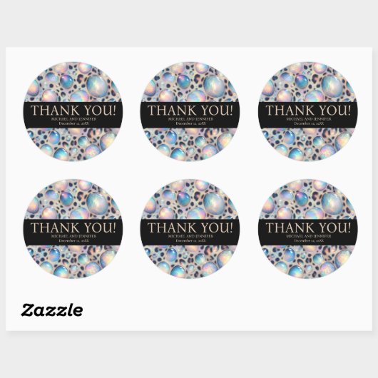 Exotic Posh Wedding Stickers (Blatt)