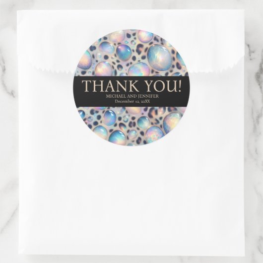 Exotic Posh Wedding Stickers (Tasche)