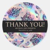 Exotic Posh Wedding Stickers (Vorderseite)