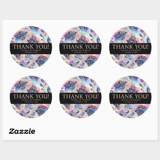 Exotic Posh Wedding Stickers (Blatt)