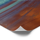 Exotic Probe - Space Tech Illustration Art Style Poster (Ecke)