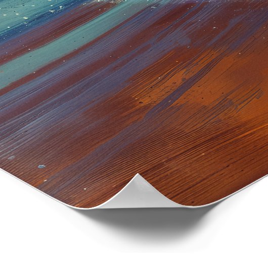 Exotic Probe - Space Tech Illustration Art Style Poster (Ecke)