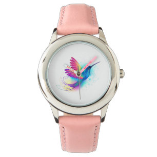 Exotic Rainbow Hummingbird Armbanduhr
