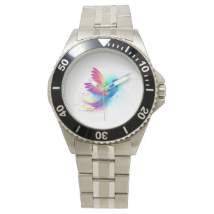 Exotic Rainbow Hummingbird Armbanduhr