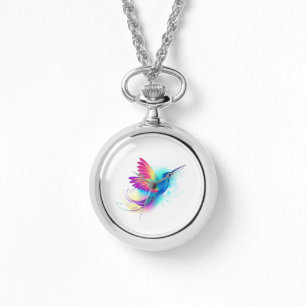 Exotic Rainbow Hummingbird Armbanduhr