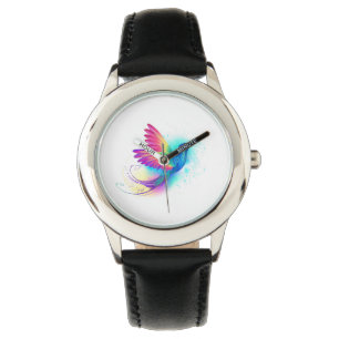 Exotic Rainbow Hummingbird Armbanduhr