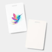 Exotic Rainbow Hummingbird Ausweis (Vorder- & Rückseite)