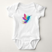 Exotic Rainbow Hummingbird Baby Strampler (Vorderseite)