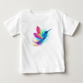 Exotic Rainbow Hummingbird Baby T-shirt (Vorderseite)