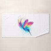 Exotic Rainbow Hummingbird Badehandtuch (Badehandtuch)