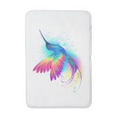Exotic Rainbow Hummingbird Badematte (Vorderseite Vertikal)