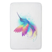 Exotic Rainbow Hummingbird Badematte (Vorderseite Vertikal)