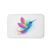 Exotic Rainbow Hummingbird Badematte (Vorderseite)