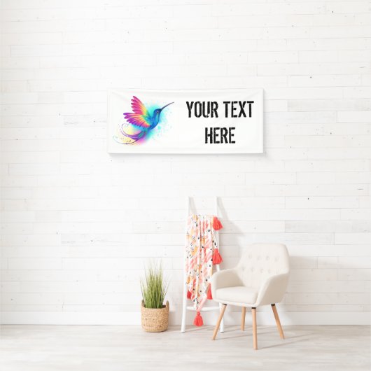 Exotic Rainbow Hummingbird Banner (Insitu)