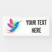 Exotic Rainbow Hummingbird Banner (Horizontal)