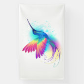 Exotic Rainbow Hummingbird Banner (Vertikal)