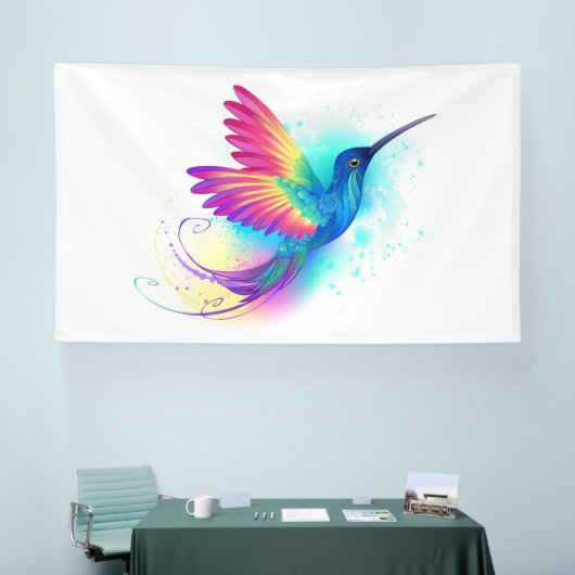 Exotic Rainbow Hummingbird Banner (Messe)
