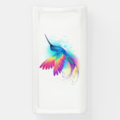 Exotic Rainbow Hummingbird Banner (Vertikal)