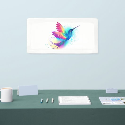 Exotic Rainbow Hummingbird Banner (Messe)