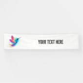 Exotic Rainbow Hummingbird Banner (Horizontal)