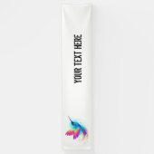 Exotic Rainbow Hummingbird Banner (Vertikal)