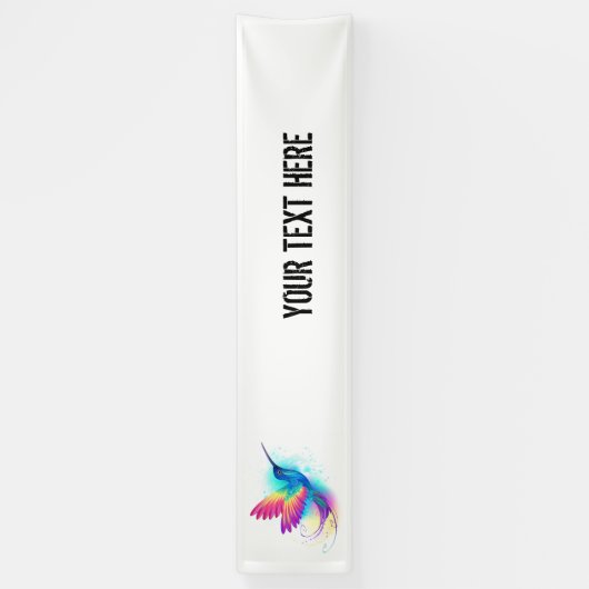 Exotic Rainbow Hummingbird Banner (Vertikal)
