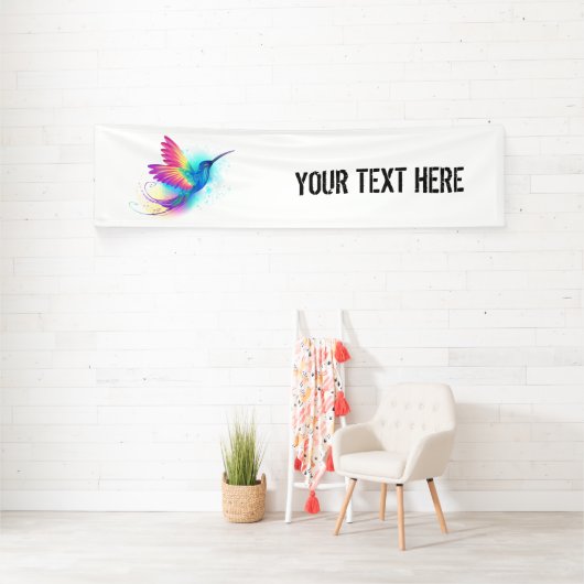 Exotic Rainbow Hummingbird Banner (InSitu)