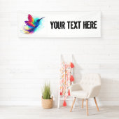 Exotic Rainbow Hummingbird Banner (Insitu)