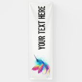 Exotic Rainbow Hummingbird Banner (Vertikal)