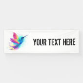 Exotic Rainbow Hummingbird Banner (Horizontal)