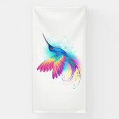 Exotic Rainbow Hummingbird Banner (Vertikal)