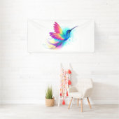 Exotic Rainbow Hummingbird Banner (Insitu)