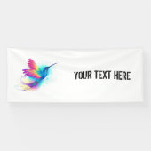 Exotic Rainbow Hummingbird Banner (Horizontal)