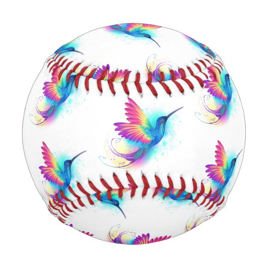 Exotic Rainbow Hummingbird Baseball (Rückseite)