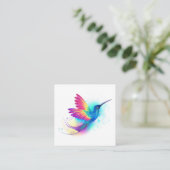 Exotic Rainbow Hummingbird Begleitkarte (Stehend Vorderseite)
