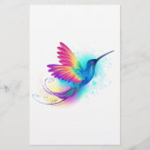 Exotic Rainbow Hummingbird Briefpapier (Vorderseite)