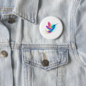 Exotic Rainbow Hummingbird Button (Beispiel)