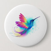 Exotic Rainbow Hummingbird Button (Vorderseite)